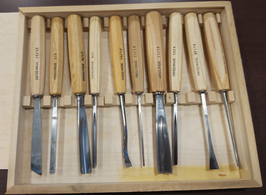 Swiss Made Pfeil Carving Tools Mid Size Set of 6
